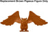 Fisher-Price League of Super-pets Playset Replacement Part - HGL00 ~ Brown Pigasus Figure