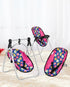 Set 3 1 Set, 1 Pack 18'' Fash N Kolor Doll Play in Doll N Play, Doll Stroller, Doll High Chair Fits Up to Doll (Flower
