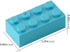 Feleph 2x4 Bricks Medium Azure, 320 Pieces Classic Building Kit, Basic Blocks Toy Accessories Compatible with Major