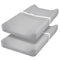 PHF Baby Changing Pad Covers, 2 Pack Ultra Soft Microfiber Sheets for Boys Girls, Grey & Grey