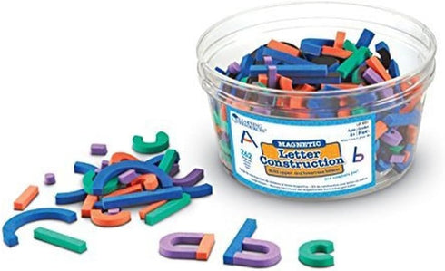 Learning Resources Magnetic Letter and Number Construction Set, 262 Pieces, Uppercase & Lowercase Letters, Teaching