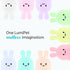 Lumipets Baxter The Bunny Squishy Night Light for Kids | Silicone Lamp with Tap & Remote Control | Rechargeable Color
