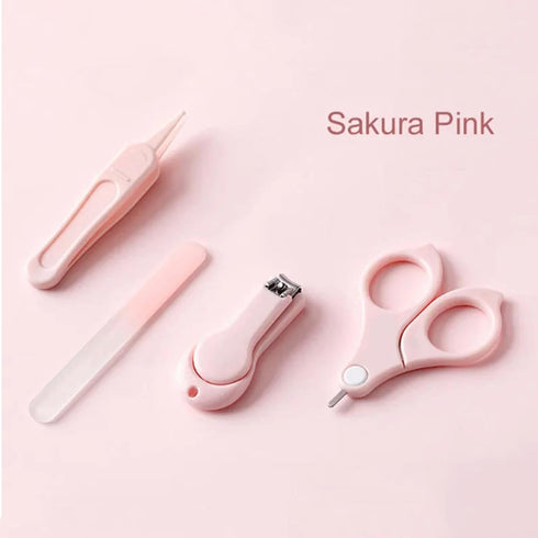 LASTRAN 4 Set PCS Baby Manicure Safe Nail Care Tools Nail Clippers Newborn Nail Cutter Professional Manicure Kit