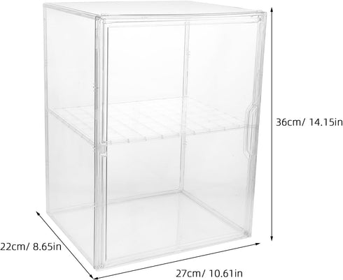 Countertop 14.2x10.6x8.7in ERINGOGO Baby Bottle Organizer for Cabinet - Clear Acrylic Bottle Station Storage Case