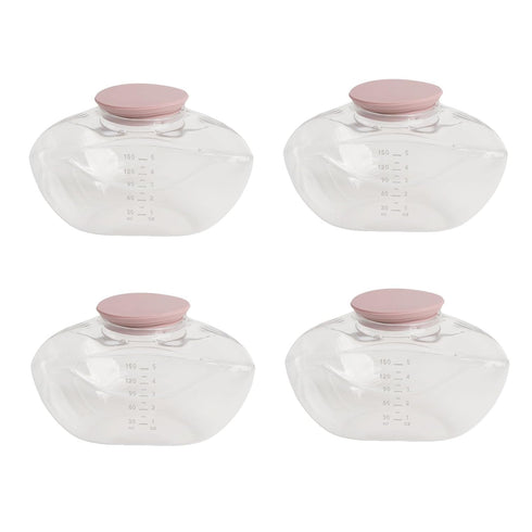 Generic M9 4 150ML Breastmilk Collection Cup Replacement Pcs Leak Proof Milk Collector Cups for Wearable Breast Pump