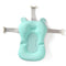 Baby Bath Cushion Pad, Non-Slip Floating Bathing Tub Seat, Newborn Bathtub Mat (Green Bear, 28cm*43cm*26cm)