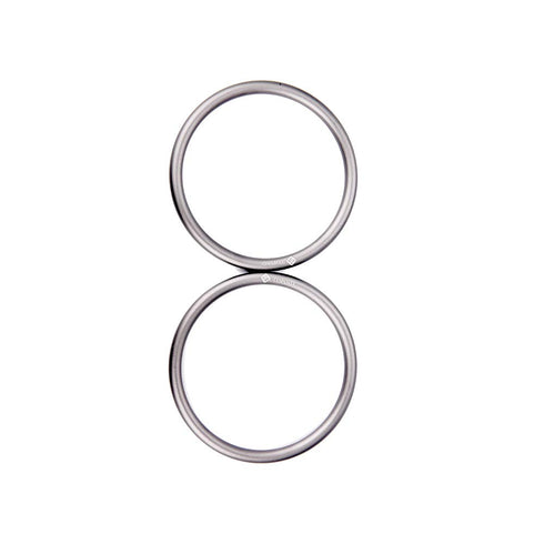 TOPIND 3" Large Size Aluminium Baby Sling Rings, 2 pcs for Baby Carriers & Slings (Grey)