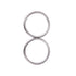 TOPIND 3" Large Size Aluminium Baby Sling Rings, 2 pcs for Baby Carriers & Slings (Grey)