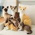 GUDVES 12 Inch Orange Tabby Cat Stuffed Animal Baby Stuffed Animal Cat Plush Toy Shorthair Cat (Orange B)