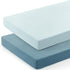 GRSSDER Mini Crib Sheets Fitted, Pack and Play Sheets 2 Pack, Ultra