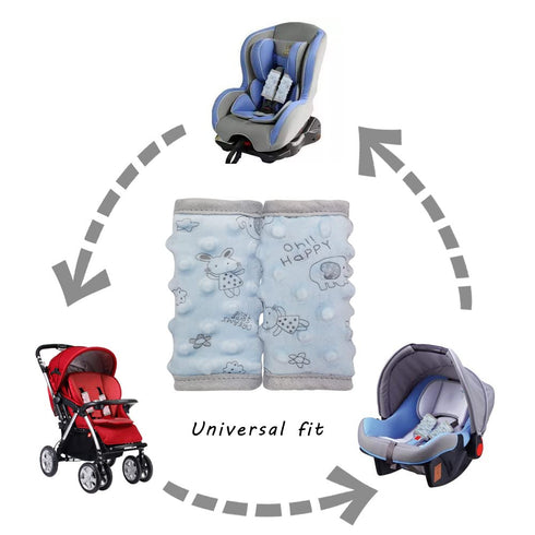 Cozy DODO NICI car seat Strap Cover for Baby, seat Belt Cover Cushion, Belt Pads fit Baby Carrier/Pushchair/Stroller
