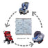 Cozy DODO NICI car seat Strap Cover for Baby, seat Belt Cover Cushion, Belt Pads fit Baby Carrier/Pushchair/Stroller
