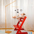 56 Inch, Wooden Floor-Standing Baby Crib Mobile Arm, Modern Aesthetic, Solid Beech Wood, Wood Wax Oil, Adjustable