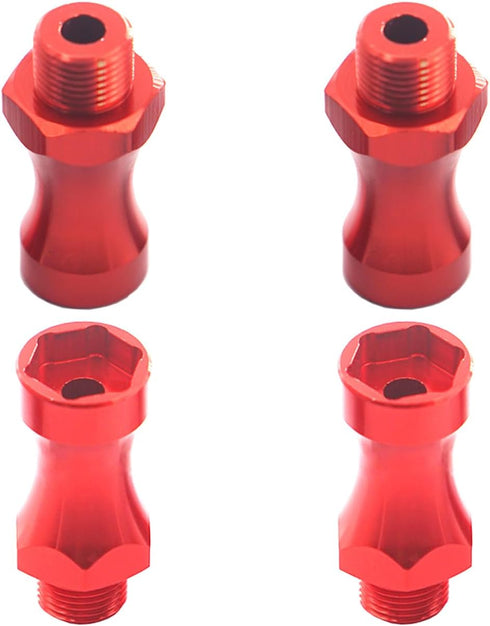 4Pcs ShareGoo Aluminum Wheel Extension Hex Drive Hub Adapter, 12mm to 17mm, 30mm Offset for Tamiya Axial RC Cars