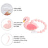 3 Baby Teething Toys,Food Grade Silicone Teether with One-piece Pacifier Clip Holder,Baby Gift,Highly Effective Pain