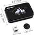 Left Right Center Dice Game Set with 3 Dices + 36 Black Chips for Family Game Night