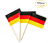 German Flag, Mini Toothpick Flags for Food, Cupcakes, Cocktails, and Party Decorations