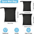 AOOSA 3PCS Wet Bags, Waterproof Travel Laundry Bag, Reusable Cloth Diaper Bags with Handle & Zipper, Washable Travel