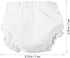 NUOBESTY White Doll Diapers Baby Doll Underwear for Baby Adjustable Doll Underpants Doll Diapers Reusable 6pcs