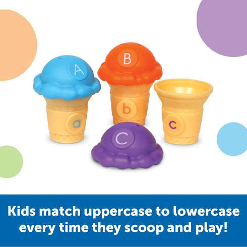 Learning Resources Mini Letter Scoops - Preschool Learning Toys for Kids Age 3+ - Alphabet Stacking Toys
