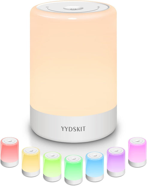 Baby Night Light, Portable Nursery Night Lamp for Kids Bedroom, Warm & Soft Bedside Lamp, Touch Control, Rechargeable,