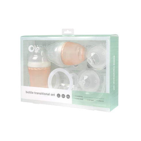 Set Olababy Bottle Transitional (Coral)