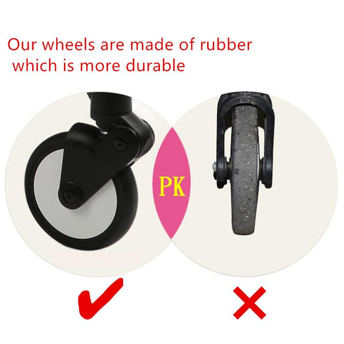 Stroller Bearing Wheel, Rear Wheel Replacement for Babyzen YOYO YOYO+ 6+