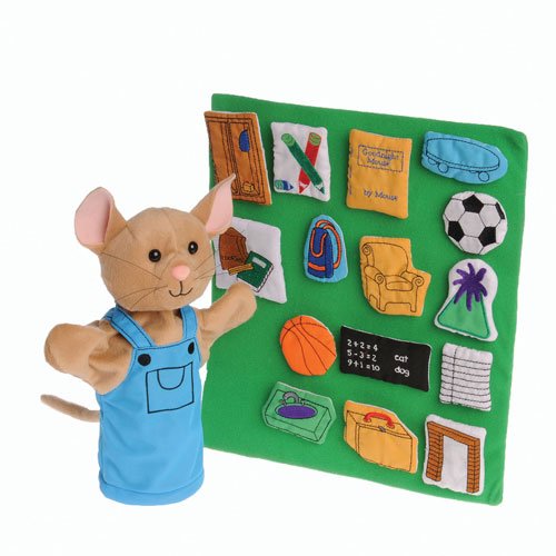 If You Take A Mouse to School Puppet Set by Constructive Playthings (17 pcs.)