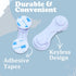Cabinet Door Locks for Baby Proofing, 4 Pack Adhesive Cabinet Locks for Drawer, Cupboards, Fridge, Child Safety