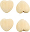 50pcs Natural 20mm Unfinished Wood Hearts Beads - Eco-Friendly Wooden Craft Accessories with Holes (Heart Beads)