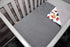 Dear Baby Gear Bears Deluxe Baby Blanket - Double Layer, Milestone & Newborn Gifts - Red, Black Bears, Gray Dot - 40" x