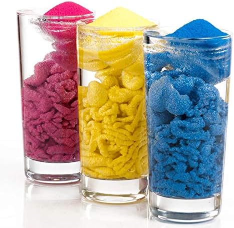 MEIEST 7 Pack Colorful Magic Sand, Amazing Hydrophobic Sand Space Sand, Never Gets Wet Educational Toys