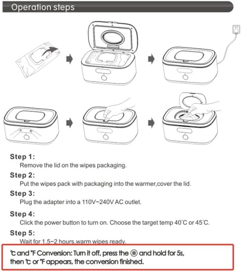 Bellababy Wipe Wamer for Vehicle and Home Use, Baby Wet Wipes Dispenser and Diaper Wipe Warmer with Night
