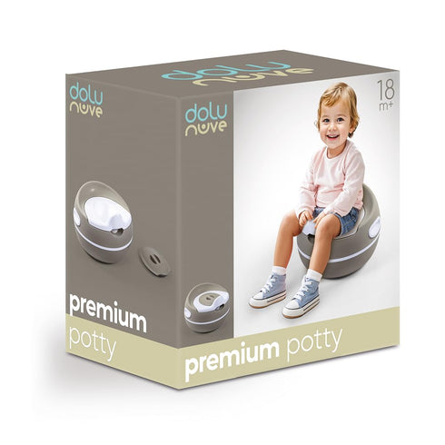 DOLU NUVE Premium Potty Training Seat for Toddlers, Portable Toilet Chair with High Backrest, Non-Slip Base