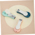 JUMPLAWN 3pcs Set Trimmer Baby Nail Clippers Cute Silicone Nail for Infants Toddlers Safe Newborn Grooming Kit