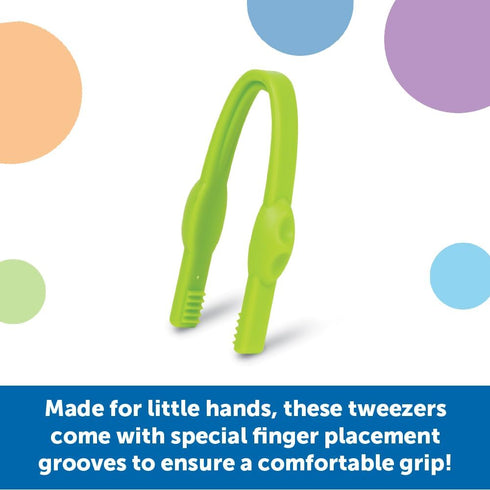 Learning Resources Easy-Grip Tweezers, Educational Toys for Ages 2+, Fine Motor Skills Classroom Supplies