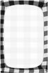 Emelivor Pack 39x27IN Black White Buffalo Plaid Crib Sheets for Boys Girls and Play Sheets Breathable Mini Fitted Crib
