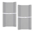 PHF Baby Changing Pad Covers, 2 Pack Ultra Soft Microfiber Sheets for Boys Girls, Grey & Grey
