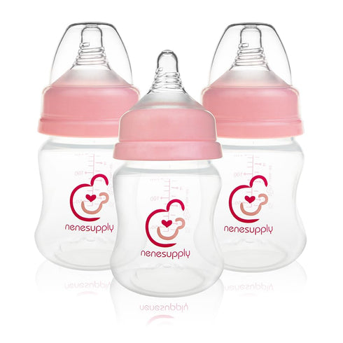 Nenesupply Natural Baby Bottles Newborn Flow Feeding Bottles Breastfeeding Bottle for Breastfed