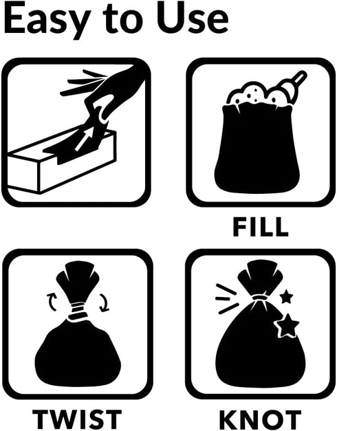 200 Count BOS Odor-Sealing Dirty Diaper Trash Bags - Disposable Bags - Scent & Smell Free - - X-Small