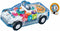 Nenekal Transparent Electric Police Car Gear Toy with Flashing Lights & Music, Toddler Gift for Boys & Girls 3+