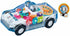 Nenekal Transparent Electric Police Car Gear Toy with Flashing Lights & Music, Toddler Gift for Boys & Girls 3+