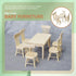 Toddmomy Doll Furniture Set, Miniature Table Chair for 1/12 Scale Dollhouse Kitchen Decoration