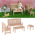 1:12 4 Set, 1 1 1 1 EatingBiting Dollhouse Accessories Furniture Dollhouse Miniature Furniture Wooden Garden Unpainted