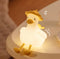 Flower Duck Silicone Night Light, 3-Level Touch Dimming Rechargeable Nursing Lamp, Breast
