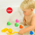 WAMSOLE 50 Pcs Multicolor Mini Rubber Ducks Baby Bath Toy ,Children Squeak and Float Colored Small Ducks in Bulk