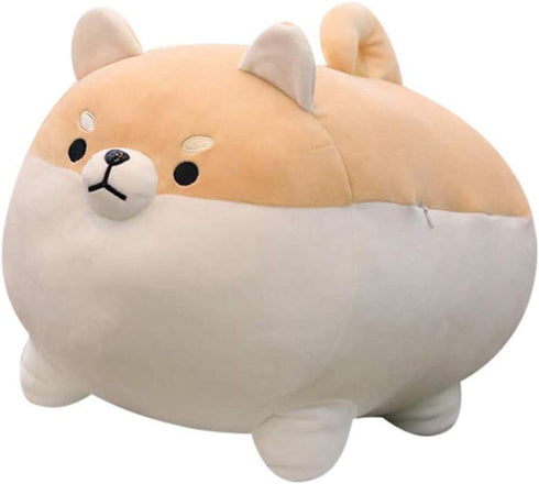 Auspicious Shiba Inu Stuffed Animal Plush - 15.8'' Cute Corgi Dog Pillow and Toy, Soft Kawaii Gifts for Boys and Girls