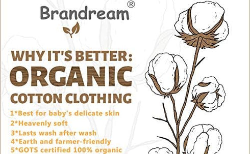 100% Country Brandream Fitted Crib Sheets for Girls Organic Cotton French Rose Floral Toddler Sheets Nursery Bed Sheet