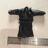 BOSWON 1/12 6" Scale Sodier Wired Black Faux Leather Trench Coat Model for Figure