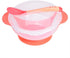 Slip Resistant Suction Bowls for Baby, Children Feeding Bowls with Sensing Spoon Cover for Home (Pink)